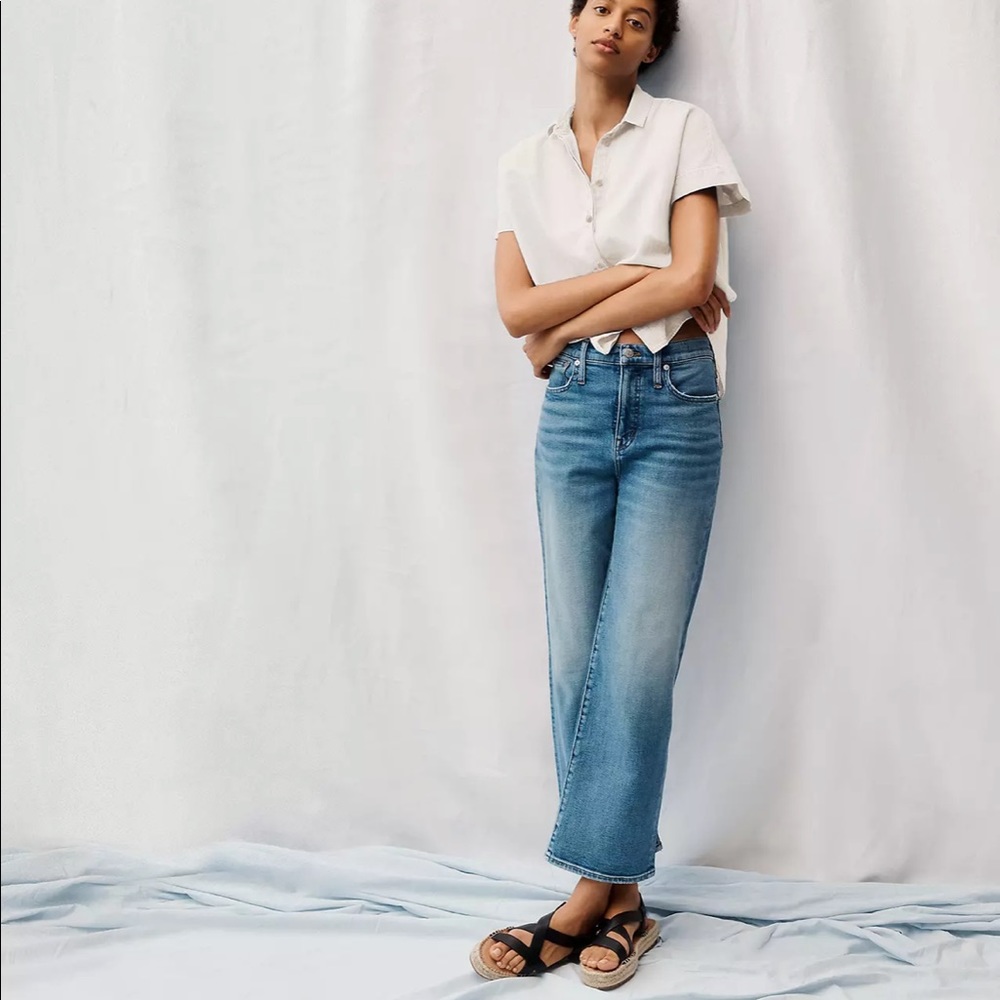 Madewell jeans.  Slim wide crop.  Size 27.  NWOT